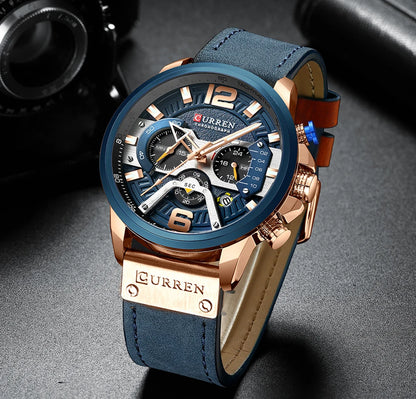 Relogio Masculino 2021 Mens Watches Top Brand Luxury Men Military Sport Wristwatch Leather Quartz Watch erkek saat Curren 8329